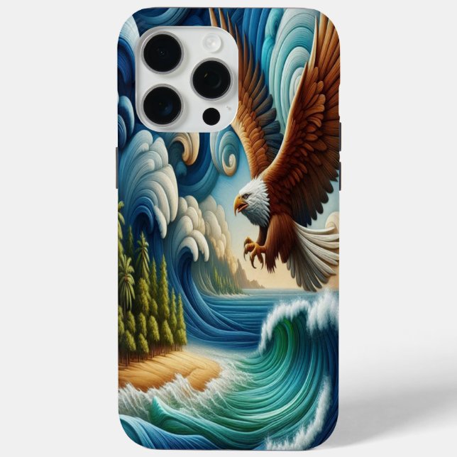 Coques Case-Mate iPhone Aigle Majestueux Tournant Au-Dessus Des Eaux Crist (Verso)