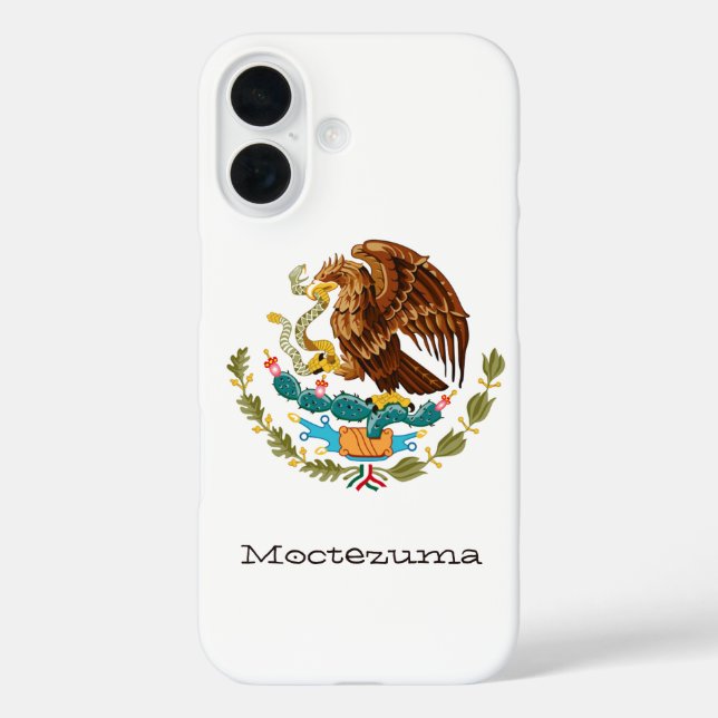 Coques Case-Mate iPhone Aigle Mexicain Personnalisé Lignes Vertes Rouges s (Verso)