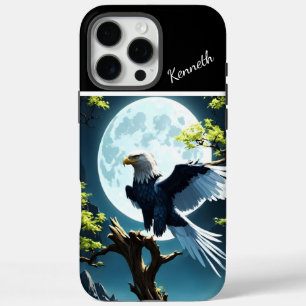 Coque iPhone 16 Pro Max Aigle perché sur la branche de l'arbre sous le cla