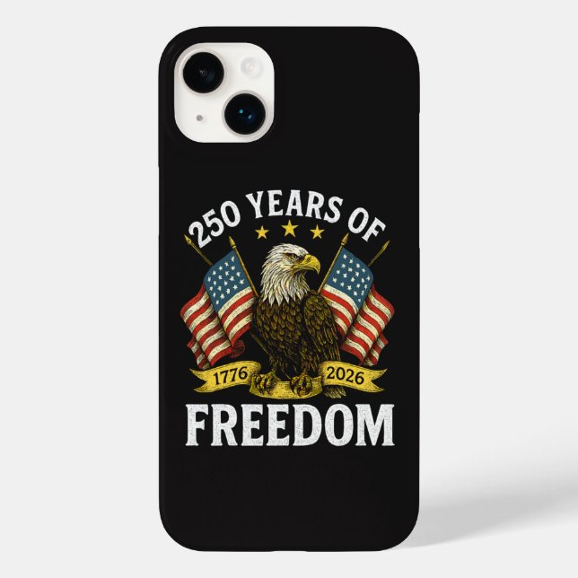 Coques Case-Mate iPhone Aigle royal 250 ans de liberté 1776 2026 (Verso)