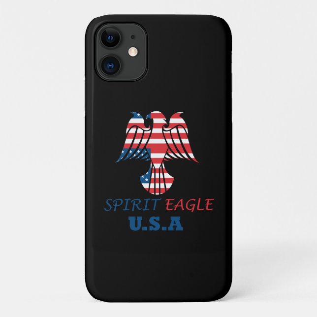 Coques Case-Mate iPhone aigle spirituel drapeau USA (Dos)