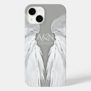 Coque Case-Mate iPhone AILES ANGEL Monogramme Elegant Grey