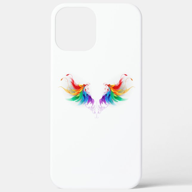 Coques Case-Mate iPhone Ailes arc-en-ciel douces (Verso)