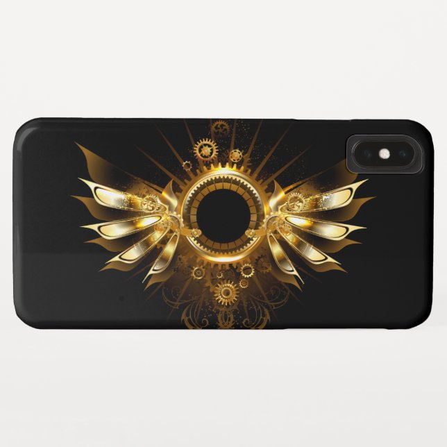 Coques Case-Mate iPhone Ailes de Steampunk (Dos (Horizontal))