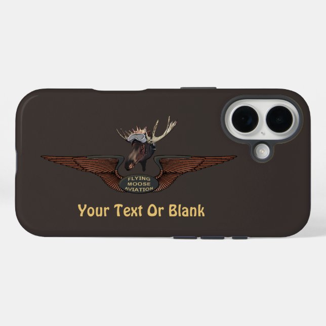 Coques Case-Mate iPhone Ailes pilotes de Moose Bush (Verso (horizontal))