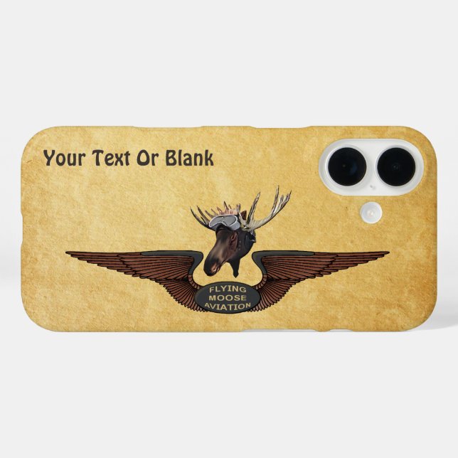 Coques Case-Mate iPhone Ailes pilotes de Moose Bush (Verso (horizontal))