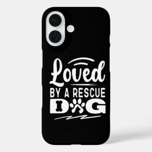 Coque Pour iPhone 16 Aimé par un chien de sauvetage Animal Adoption de