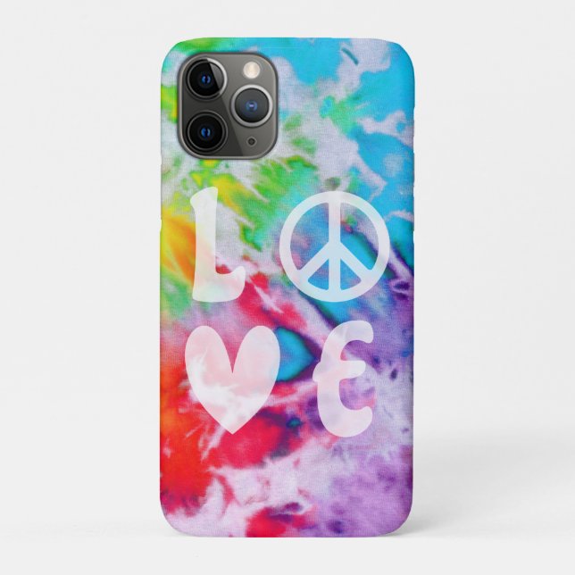 Coques Case-Mate iPhone Aimer La Paix Hippie Aquarelle Rainbow Batik Tie D (Dos)
