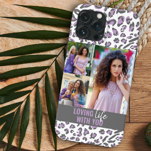 Case-Mate iPhone Case Aimer la vie avec vous Imprimé léopard 3 Photo Lil
