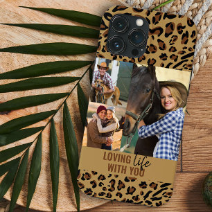 Case-Mate iPhone Case Aimer la vie avec vous Imprimé léopard 3 Photo Mar