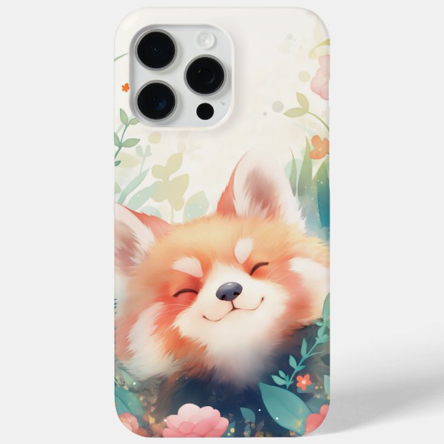 Coques Case-Mate iPhone Aire de jeux florale du Panda roux (Verso)