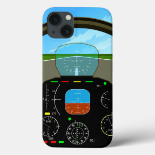 iPhone 13 Case AirPlane Cockpit iPad Case