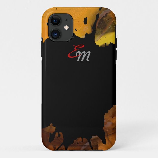 Coques Case-Mate iPhone ajouter des initiales art abstrait (Dos)