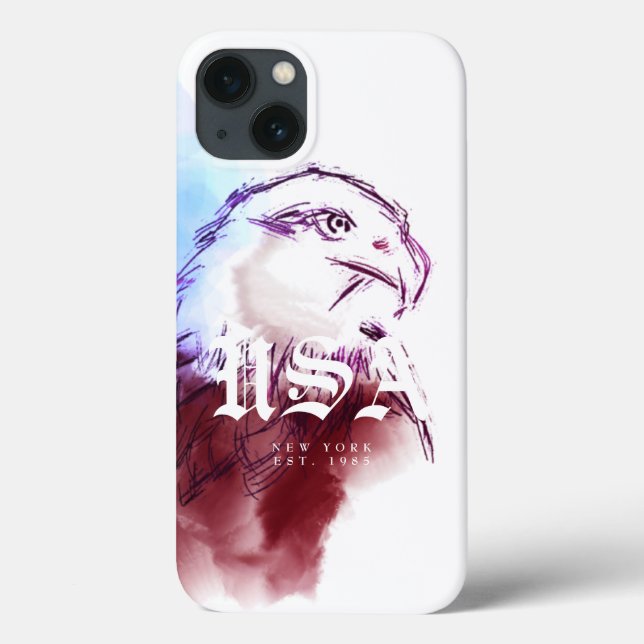Coques Case-Mate iPhone Ajouter Etat et année USA Bald Eagle (Verso)