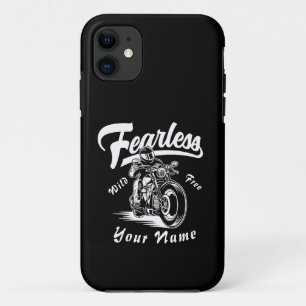 Case-Mate iPhone Case Ajouter le nom Fearless Wild Free Motorcycle