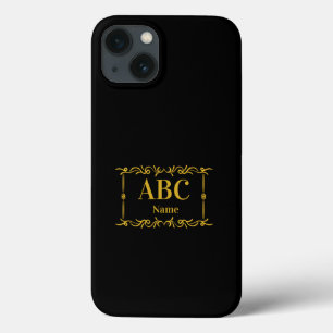 Case-Mate iPhone Case Ajouter les initiales et le nom Cadre Monogramme d