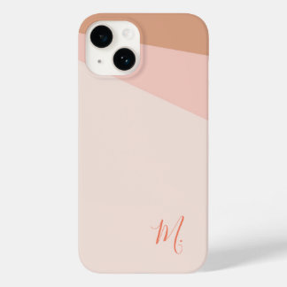 Coque Case-Mate iPhone Ajouter Monogramme initial minimaliste moderne