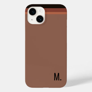 Coque Case-Mate iPhone Ajouter Monogramme initial minimaliste moderne Bro