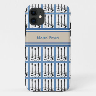 Coque Case-Mate iPhone ajouter nom guitare motif de musique