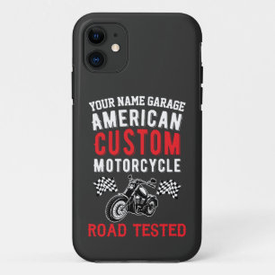 Case-Mate iPhone Case Ajouter un nom American Custom Motorcycle Road Tes