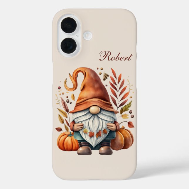 Coques Case-Mate iPhone Ajouter un nom de gnome saisonnier (Verso)