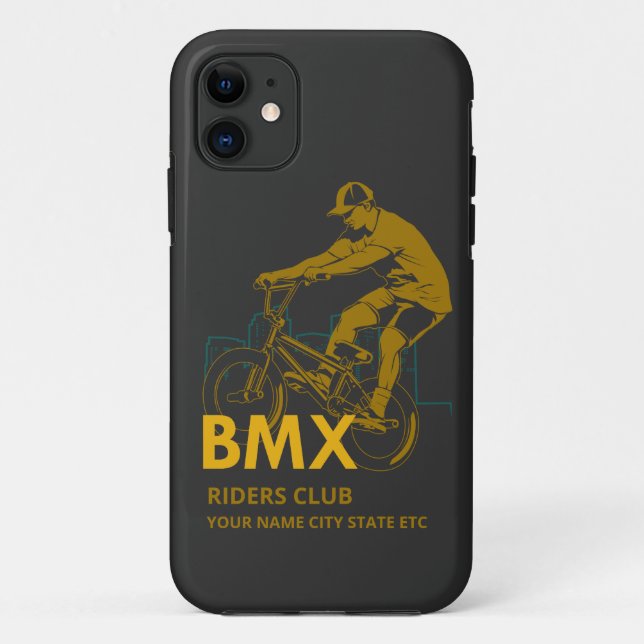 Coques Case-Mate iPhone Ajouter un nom Modifier le texte BMX Riders Club U (Dos)