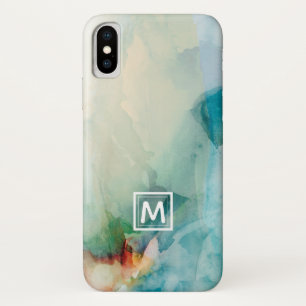 Case-Mate iPhone Case Ajouter votre initiale   Aversion - Aquarelle bleu