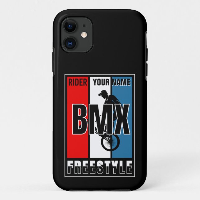 Coques Case-Mate iPhone Ajouter Votre Nom BMX Freestyle Rider (Dos)