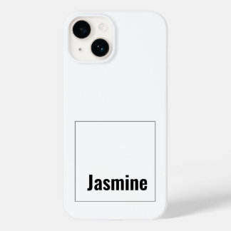 Coque Case-Mate iPhone Ajouter Votre Nom Modern Minimalist