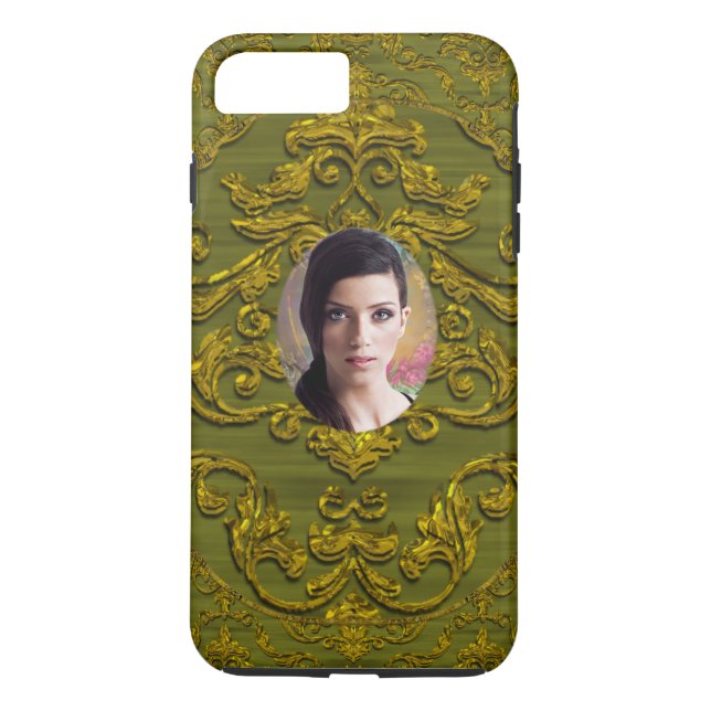Coques Case-Mate iPhone Ajouter Votre Photo Damask Chic Plus (Dos)