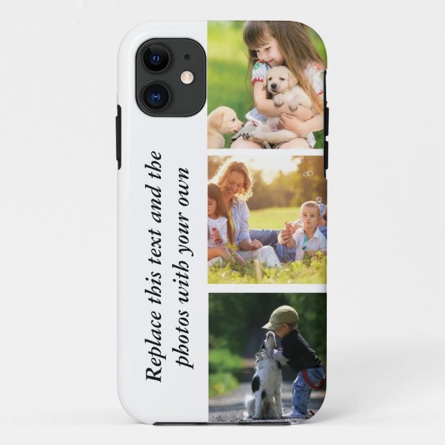 Coques Case-Mate iPhone Ajouter votre propre texte et photos (Dos)