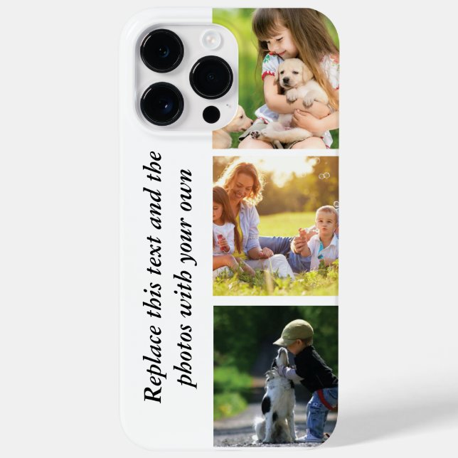 Coques Case-Mate iPhone Ajouter votre propre texte et photos (Verso)