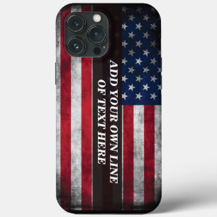 Case-Mate iPhone Case Ajouter votre texte sur le drapeau américain