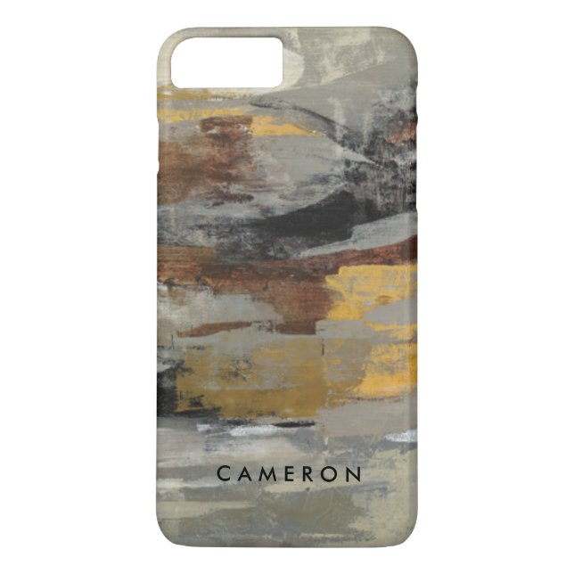 Coques Case-Mate iPhone Ajoutez votre copie grise de | d'abrégé sur nommé (Dos)