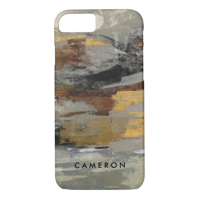 Coques Case-Mate iPhone Ajoutez votre copie grise de | d'abrégé sur nommé (Dos)