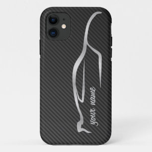 Coque Case-Mate Pour iPhone "ajoutez votre logo gris de silhouette" d'horizon