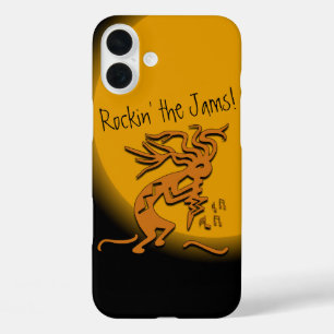 Coques iPhone 16 Plus Ajoutez Votre Nom Kokopelli Avec Des Notes De Musi