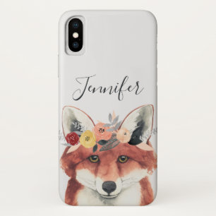 Case-Mate iPhone Case Ajoutez votre nom   Renard forestier de la Couronn