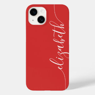 Coque Case-Mate iPhone Ajoutez votre rouge nommé de l'écriture