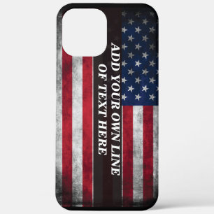 Case-Mate iPhone Case Ajoutez votre texte sur le drapeau américain 