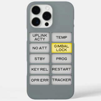 Coque iPhone 16 Pro Max Alarme de l'indicateur Apollo DSKY, serrure de la