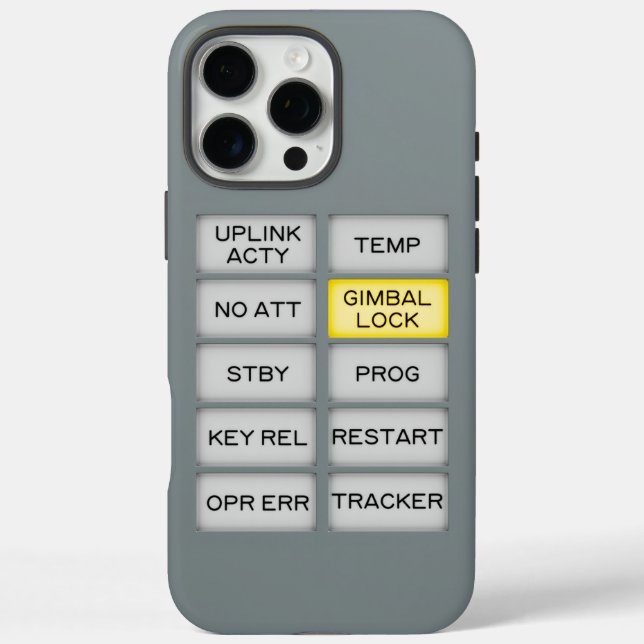 Coques Case-Mate iPhone Alarme de l'indicateur Apollo DSKY, serrure de la  (Verso)