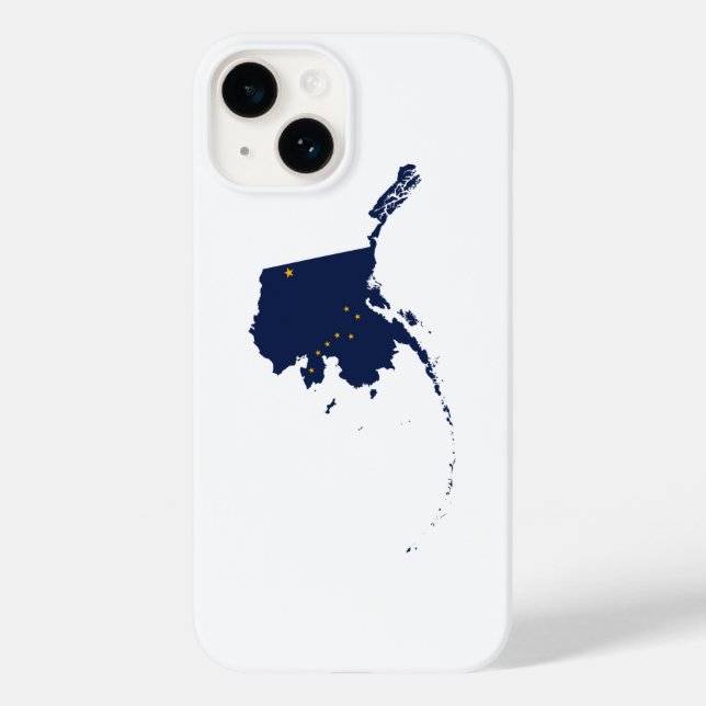 Coques Case-Mate iPhone Alaska en bleu et or (Verso)