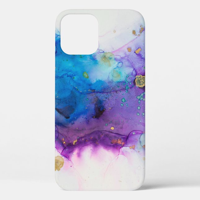 Coques Case-Mate iPhone Alcool Enk Art. Peinture Abstraite. Alcool Ink ba (Verso)