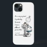 Etui iPhone Case-Mate Alice au pays des merveilles<br><div class="desc">"Il n’est pas utile de revenir à hier,  parce que j’étais alors une personne différente." — Lewis Carroll,  Alice au pays des merveilles</div>