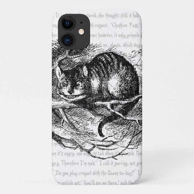 Coques Case-Mate iPhone Alice au pays des merveilles | Chat Cheshire (Dos)