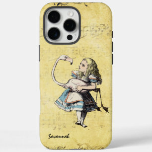 Coque iPhone 16 Pro Max Alice Au Pays Des Merveilles Jaune