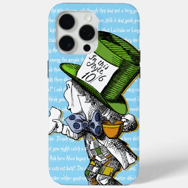 Coques Case-Mate iPhone Alice au pays des merveilles | Le Chapelier fou Ca (Verso)