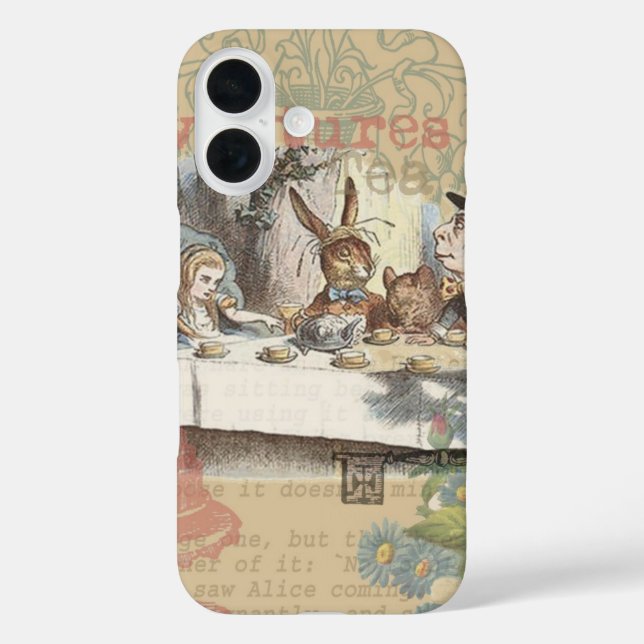 Coques Case-Mate iPhone Alice au pays des merveilles Mad Tea Party Art (Verso)