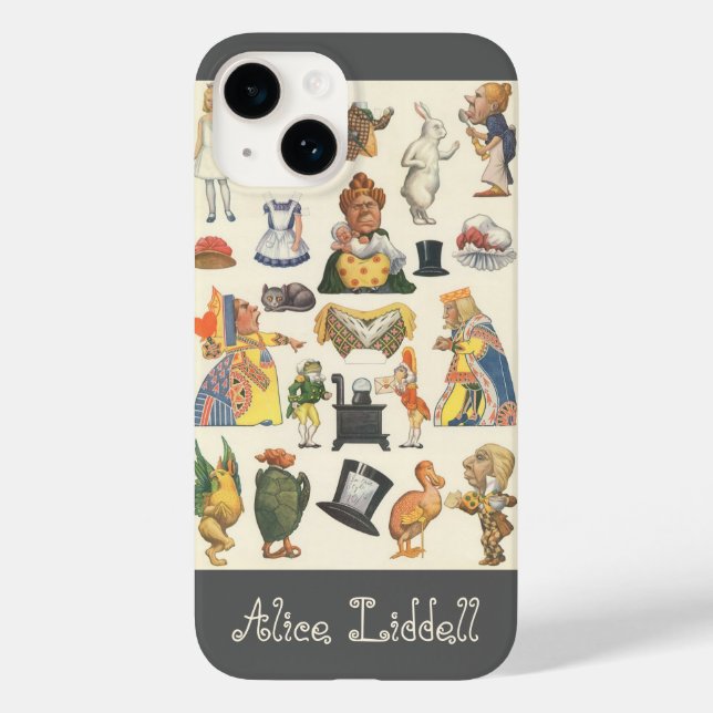 Coques Case-Mate iPhone Alice au pays des merveilles, Papier à découper vi (Verso)